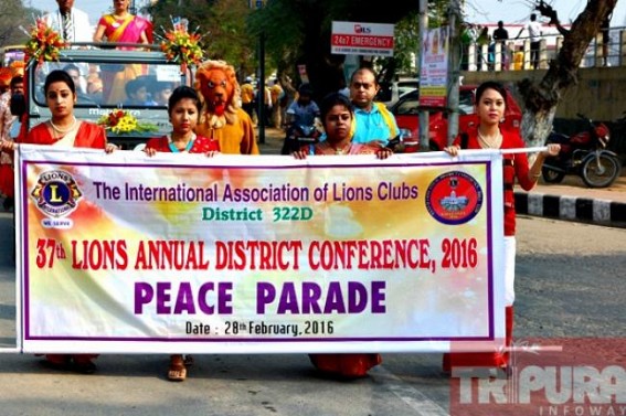 International Association of Lions Clubs District 322D organizes peace parade 